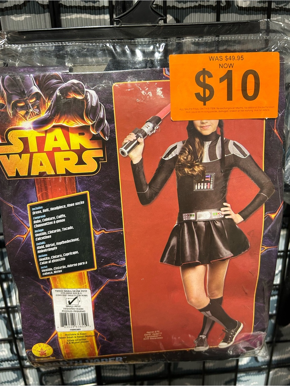 Star Wars Darth Vader Girls' Costume Dress